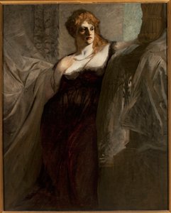 Porträt einer jungen Frau von Hans Makart