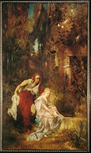 Schlafendes Schneewittchen von Hans Makart