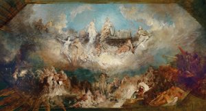 Das Versinken des Nibelungenschatzes im Rhein von Hans Makart