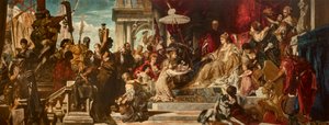 Venedig huldigt Caterina Cornaro von Hans Makart