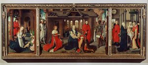 Anbetung der Könige: Ganzes Triptychon