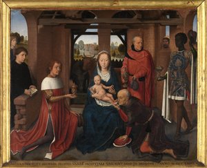 Zentrales Panel des Triptychons von Jan Floreins von Hans Memling