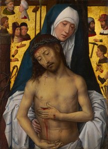 Die Jungfrau Maria zeigt den Mann der Schmerzen von Hans Memling