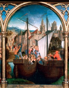 St. Ursula-Schrein, Ankunft in Basel, 1489 von Hans Memling