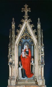 Jungfrau und Kind, St. Ursula-Schrein, 1489 von Hans Memling