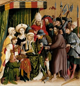 Christus vor Pilatus. Die Flügel des Wurzacher Altars, 1437 von Hans Multscher