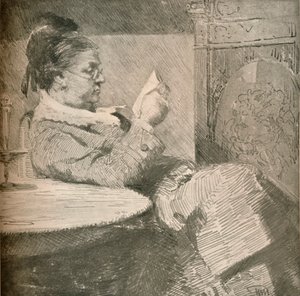 Porträt der Mutter des Künstlers, ca. 1912 von Hans Nikolaj Hansen