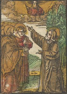 Christus spricht über seine Rückkehr zum Vater, aus Das Plenarium, 1517 von Hans Schäufelein the Elder
