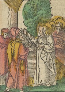 Gleichnis von den Pharisäern und dem Zöllner, aus Das Plenarium von Hans Schäufelein the Elder