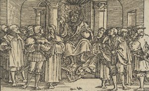 Vertreter von Athen und Korinth am Hof von Archidamas, König von Sparta, 1533