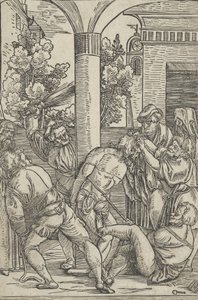 Die Geißelung, aus Das Leben Christi, ca. 1511-12 von Hans Schäufelein the Elder