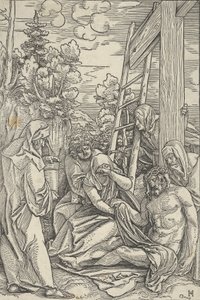 Die Klage, aus Das Leben Christi, ca. 1511-12 von Hans Schäufelein the Elder