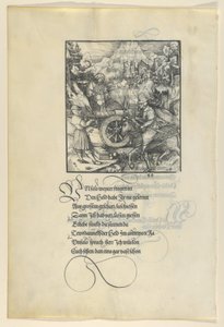 Unfalo gefährdet Theuerdanck beim Abfeuern einer Kanone, aus Theuerdanck, 1517 von Hans Schäufelein the Elder