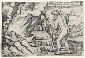 Tod des Herkules, 1548 von Hans Sebald Beham