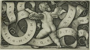 Genie mit dem Alphabet von Hans Sebald Beham