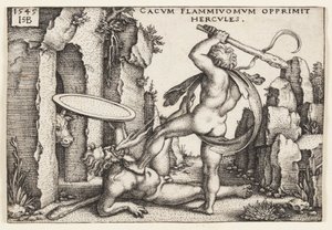 Herkules und Cacus von Hans Sebald Beham
