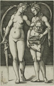Judith und ihre Dienerin von Hans Sebald Beham
