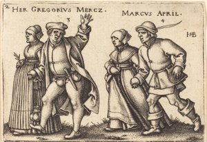 März und April von Hans Sebald Beham