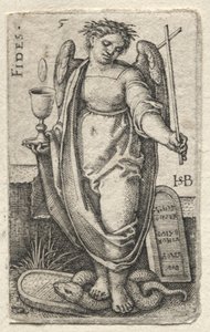 Die Erkenntnis Gottes und die sieben Kardinaltugenden: Treue - Fides von Hans Sebald Beham