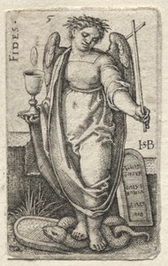 Die Erkenntnis Gottes und die sieben Kardinaltugenden: Treue - Fides von Hans Sebald Beham
