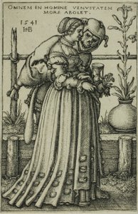 Die Dame und der Tod von Hans Sebald Beham