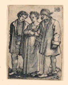 Der Hochzeitszug: Die Braut und der Bräutigam von Hans Sebald Beham