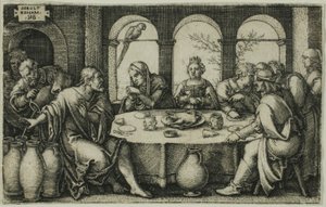 Die Hochzeit zu Kana von Hans Sebald Beham