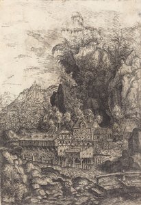 Landschaft mit einer Wassermühle
