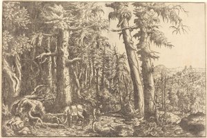 Der barmherzige Samariter, ca. 1558 von Hans Sebald Lautensack
