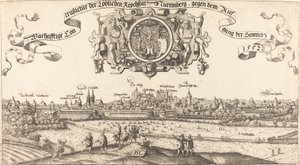 Ansicht von Nürnberg von Osten [Mittelteil] von Hans Sebald Lautensack