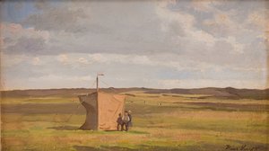 Das Künstlerheim auf den Mooren in Jütland von Hans Smidth