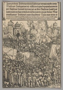 Vertreibung der Ungarn, Platte 13 aus Historische Szenen aus dem Leben von Kaiser Maximilian I. vom Triumphbogen von Hans Springinklee