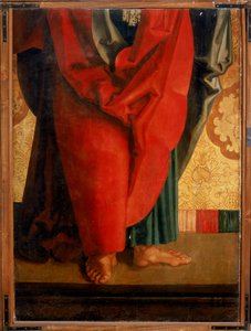 Heiliger Petrus, unterer Abschnitt (Detail) von Hans Suess Kulmbach