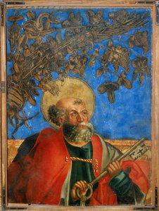 Heiliger Petrus, oberer Abschnitt (Detail) von Hans Suess Kulmbach