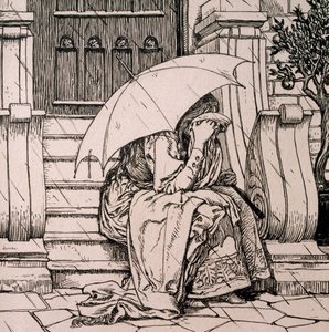 Illustration für ein Märchen von Hans Christian Andersen von Hans Tegner