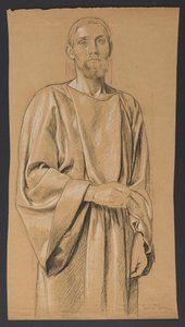 Christus stehend dargestellt, en face