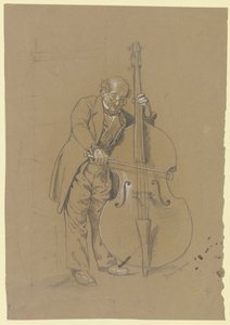 Kontrabassspieler von Hans Thoma