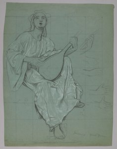 Lutnistka (recto i verso)