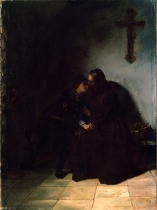 Der Abschied der Sträflinge, ca. 1860-1900. Deutsches Gemälde von Hans Thoma