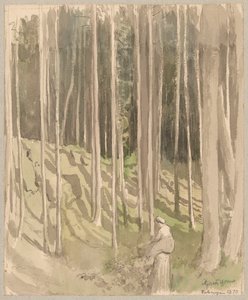 Waldansicht in Bad Säckingen von Hans Thoma