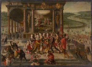 Allegorie auf den Fall von Antwerpen am 17. August 1585, 1585-1586