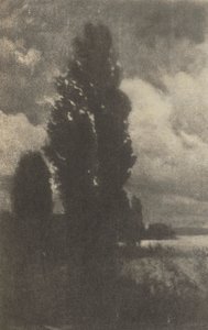 Camera Work: Pappeln und Wolken, 1906 von Hans Watzek