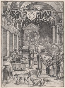 Maximilian I. hört die Messe, ca. 1515