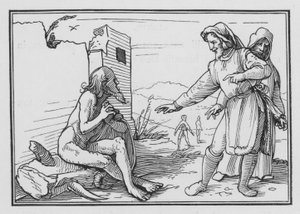 Eliphas tadelt Hiob für seine Selbstrechtfertigung, Hiob XV, 1, 2 von Hans after Holbein the Younger