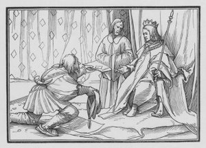 Hiram sendet Glückwünsche an Salomo, 1 Könige V, 1 von Hans after Holbein the Younger