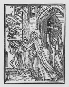 Holbeins Totentanz: Die Äbtissin von Hans after Holbein the Younger