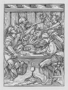 Holbeins Totentanz: Die Spieler von Hans after Holbein the Younger