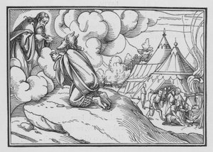 Mose weiht Aaron und seine Söhne, Levitikus VIII, 1-3 von Hans after Holbein the Younger