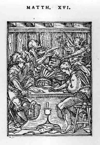 Die Spieler, aus der Serie Totentanz, graviert von Hans Lutzelburger