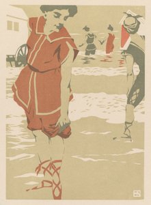 Badende, um 1900 von Hans von Newmann
